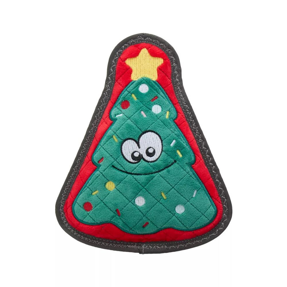 Joyhound Rip Roarin Tough Super Squeaker Christmas Tree‎ Holiday Dog Toy Plush
